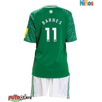 Camiseta Newcastle United Harvey Barnes #11 Visitante Equipación para niños 2025-26 manga corta (+ pantalones cortos)